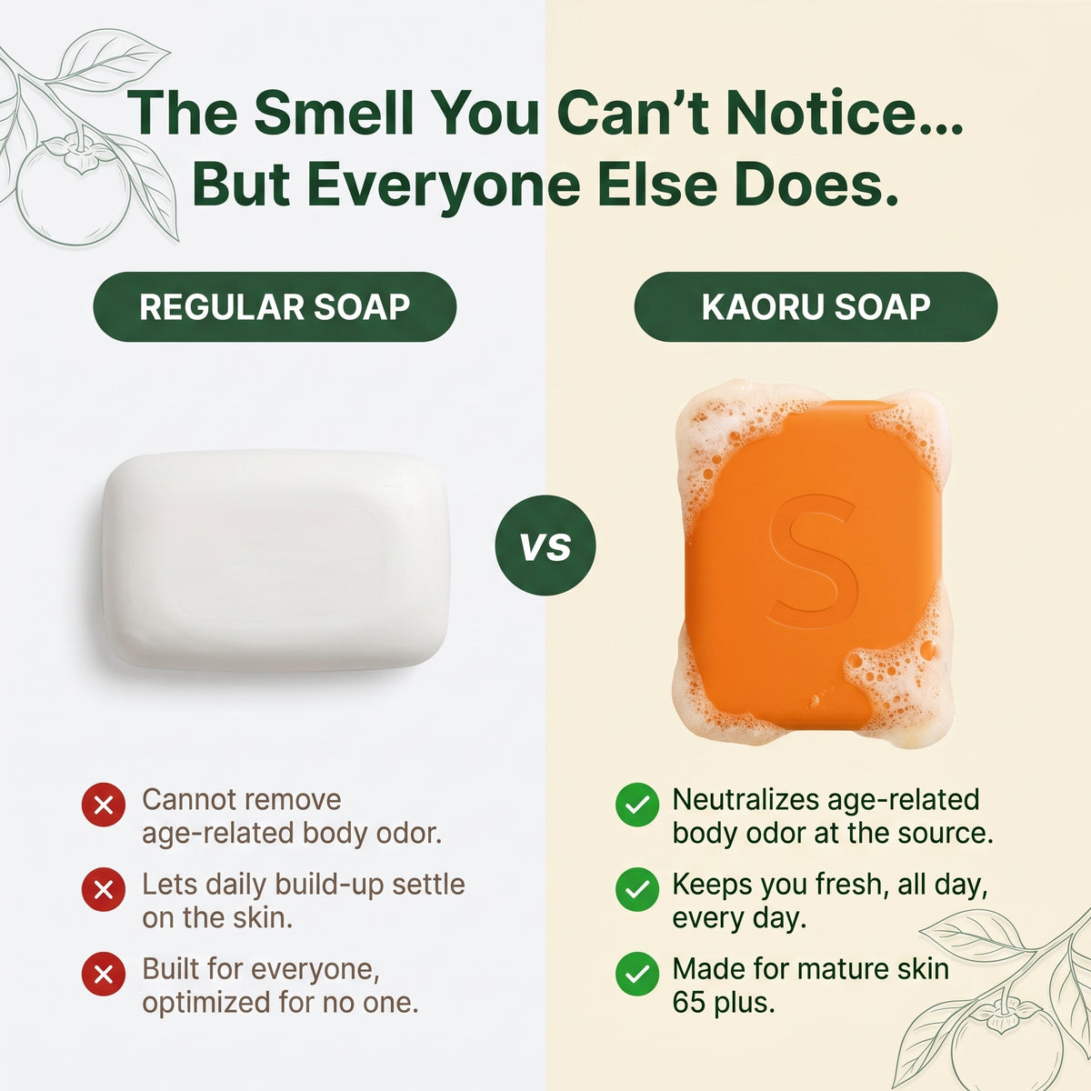 Deodorizing Persimmon Soap